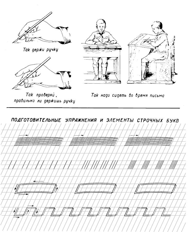 Прописи для учащихся 1-го класса начальной школы (1947). Ткаченко Н. И., Воскресенская А. - Image 2