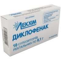 Диклофенак. Свечи