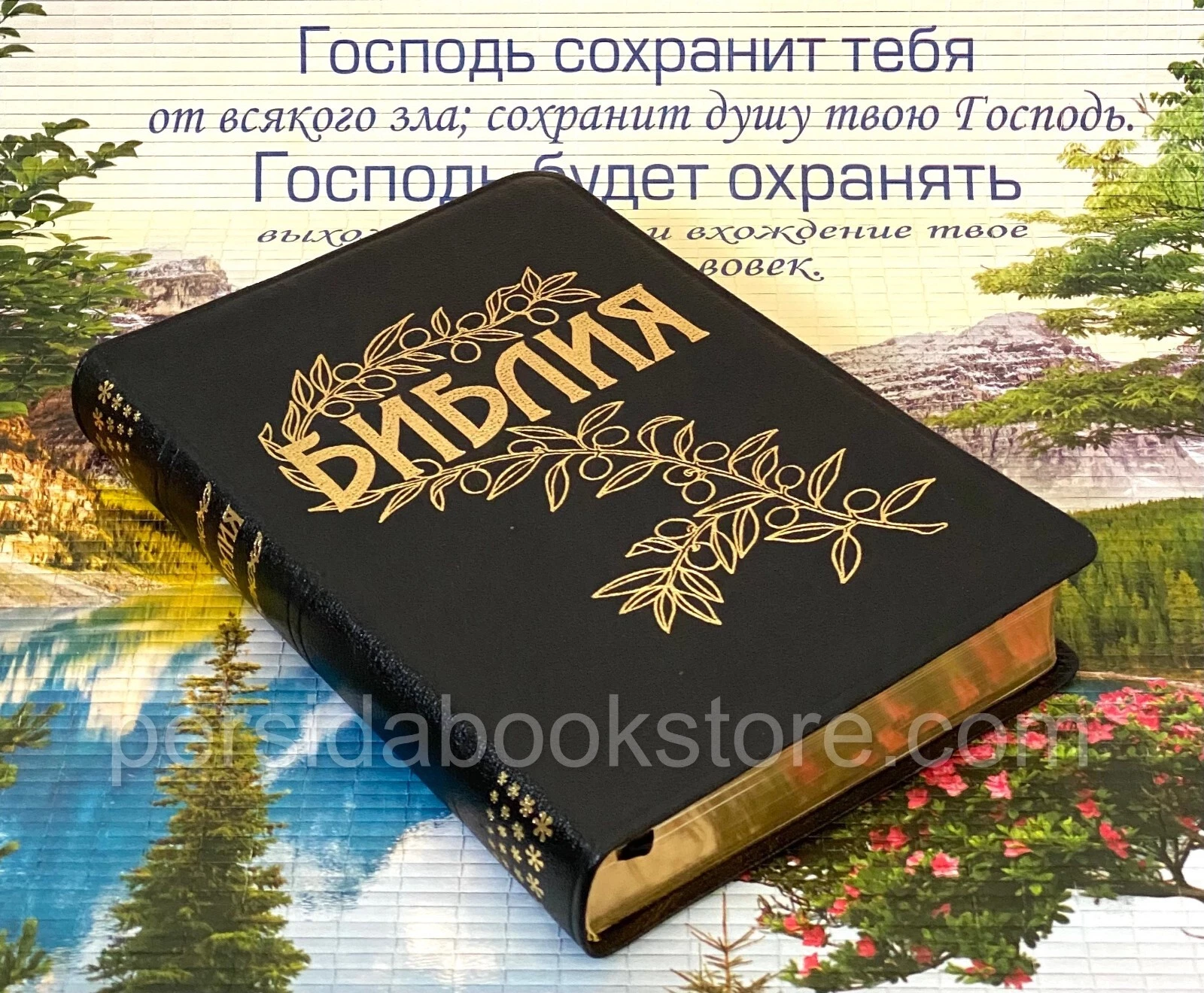 Библия (Геце) кожаная черная — изображение 4