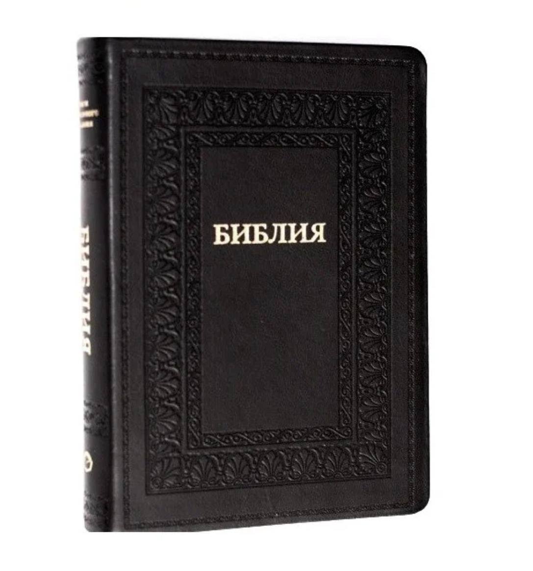 Библия в кожаной обложке. Сноски на Библию. Примечания в Библии. Библия 77 книг