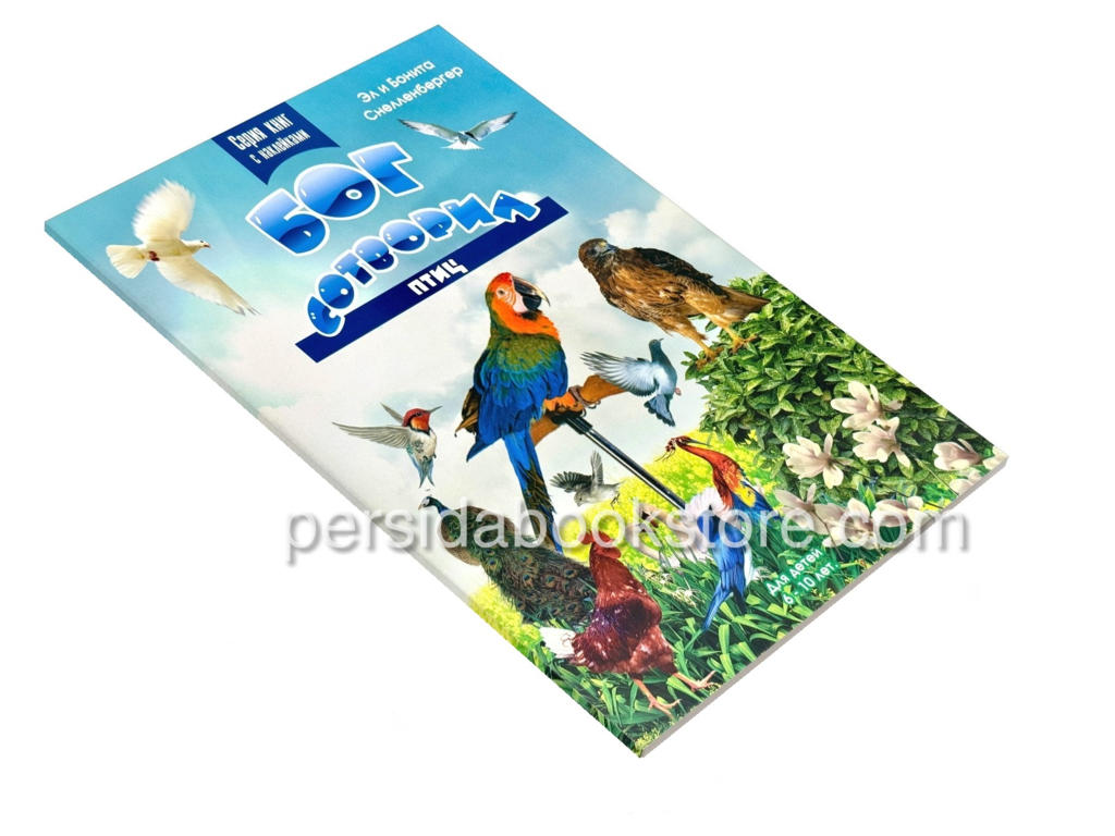 Бог сотворил птиц. Разукрашка с наклейками — изображение 3